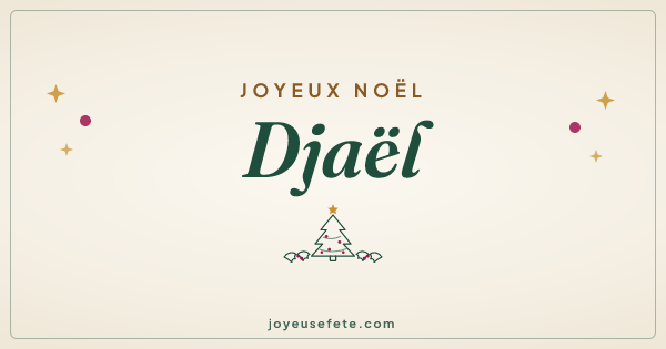 Image « Joyeux Noël Djaël » au format large