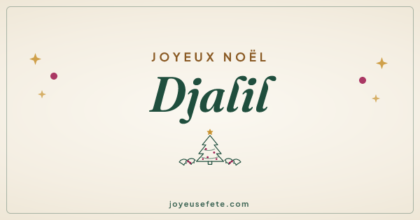 Image « Joyeux Noël Djalil » au format large
