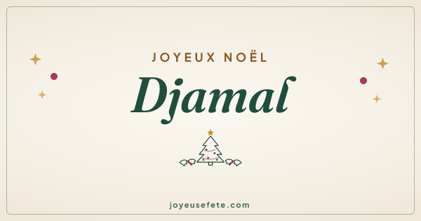 Image « Joyeux Noël Djamal » au format large