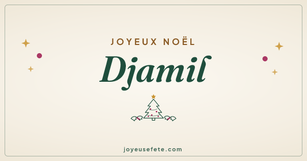 Image « Joyeux Noël Djamil » au format large