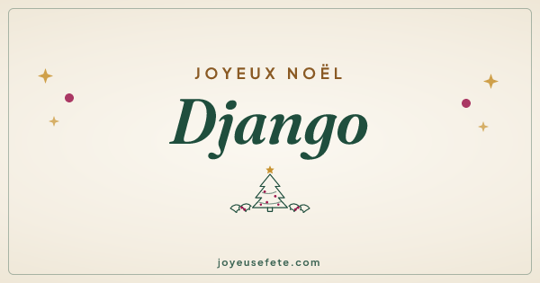 Image « Joyeux Noël Django » au format large