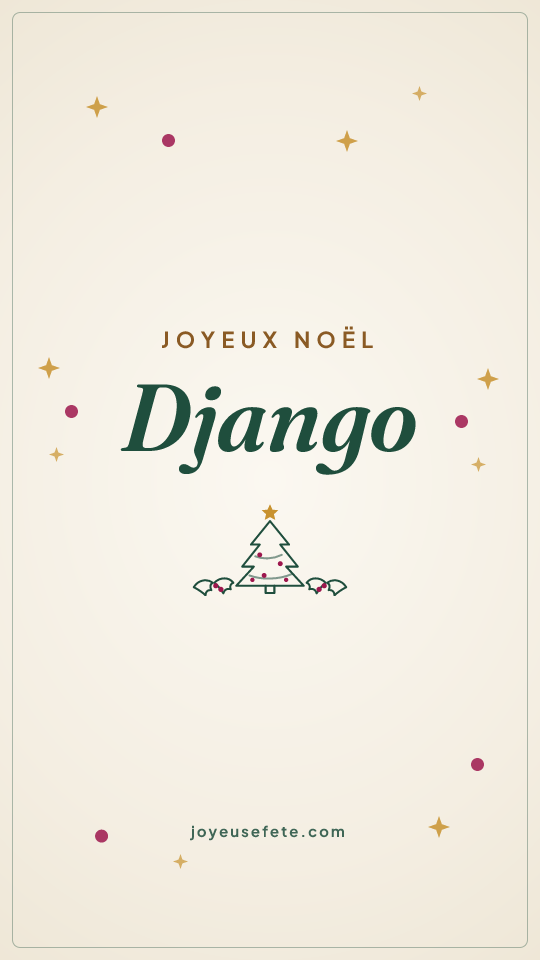 Image « Joyeux Noël Django » au format story