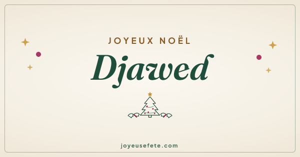 Image « Joyeux Noël Djawed » au format large