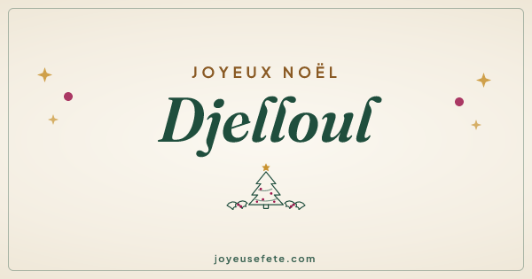 Image « Joyeux Noël Djelloul » au format large
