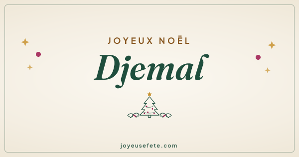 Image « Joyeux Noël Djemal » au format large