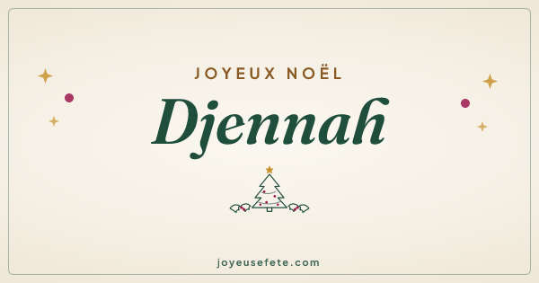 Image « Joyeux Noël Djennah » au format large