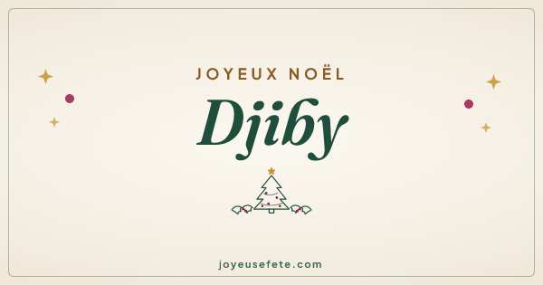 Image « Joyeux Noël Djiby » au format large
