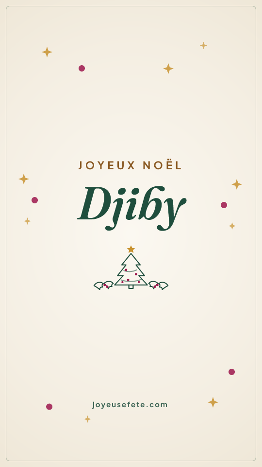 Image « Joyeux Noël Djiby » au format story