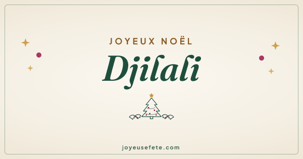 Image « Joyeux Noël Djilali » au format large