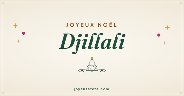 Image « Joyeux Noël Djillali » au format large