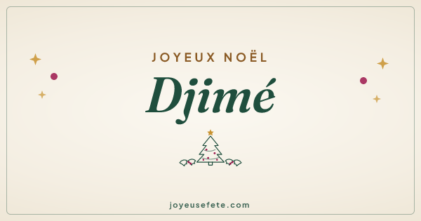 Image « Joyeux Noël Djimé » au format large