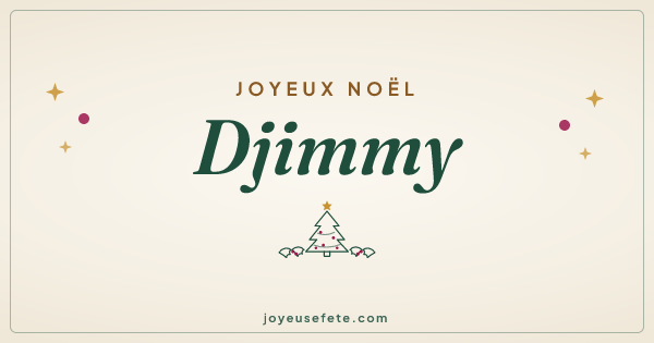 Image « Joyeux Noël Djimmy » au format large