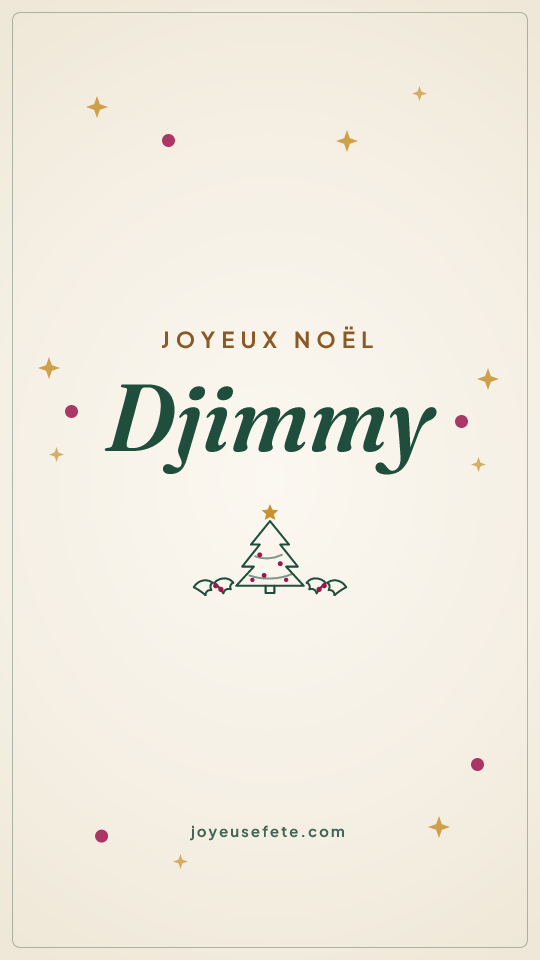 Image « Joyeux Noël Djimmy » au format story