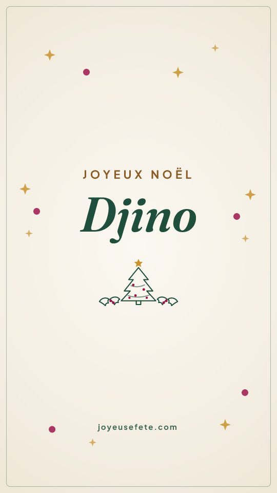 Image « Joyeux Noël Djino » au format story