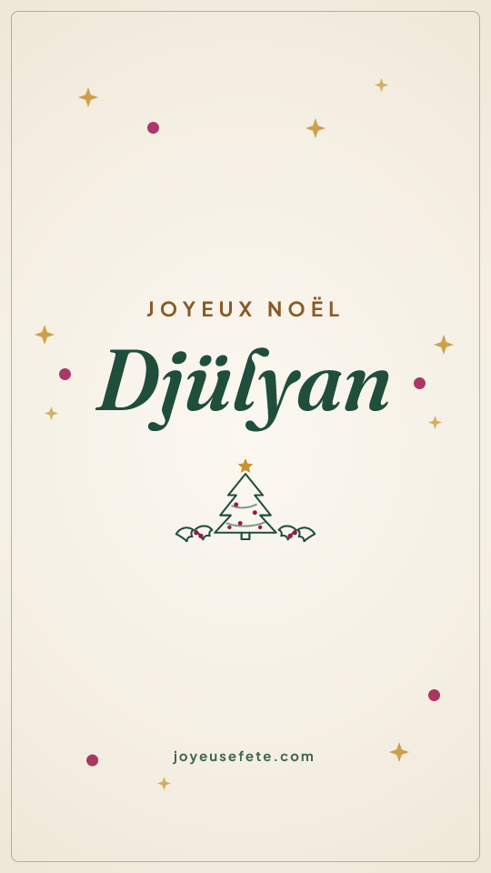 Image « Joyeux Noël Djülyan » au format story