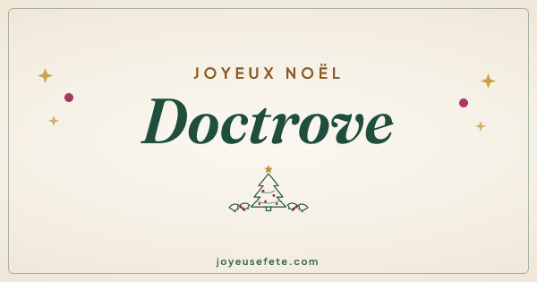 Image « Joyeux Noël Doctrove » au format large