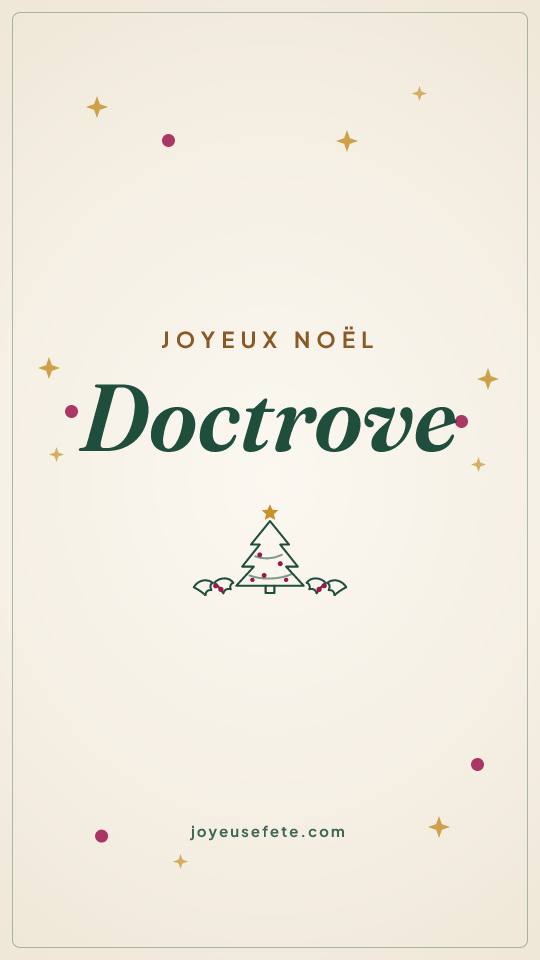 Image « Joyeux Noël Doctrove » au format story