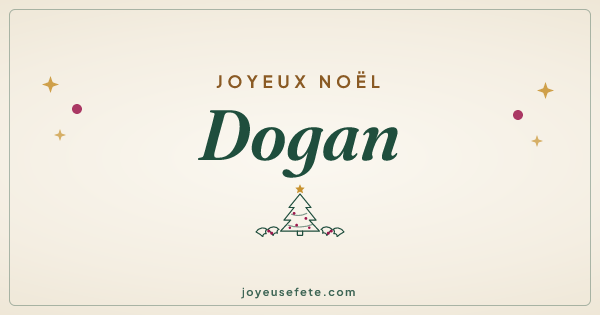 Image « Joyeux Noël Dogan » au format large