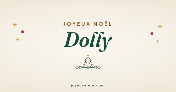 Image « Joyeux Noël Dolly » au format large