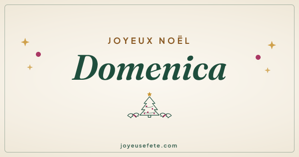 Image « Joyeux Noël Domenica » au format large