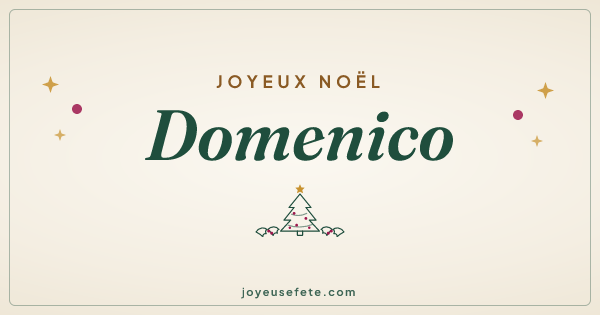 Image « Joyeux Noël Domenico » au format large