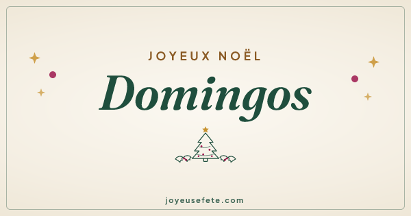 Image « Joyeux Noël Domingos » au format large