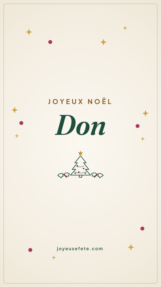 Image « Joyeux Noël Don » au format story