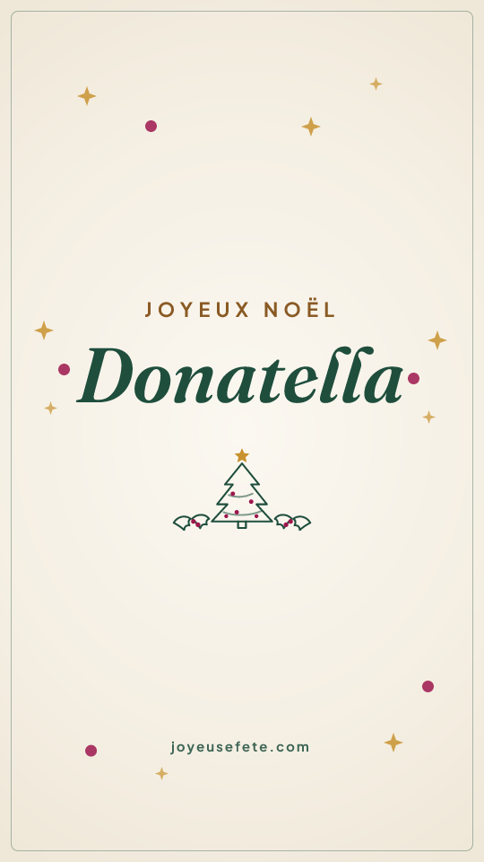 Image « Joyeux Noël Donatella » au format story