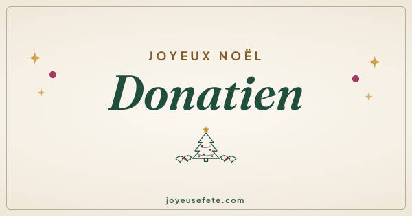 Image « Joyeux Noël Donatien » au format large
