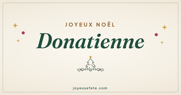 Image « Joyeux Noël Donatienne » au format large