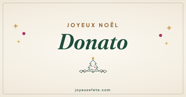 Image « Joyeux Noël Donato » au format large