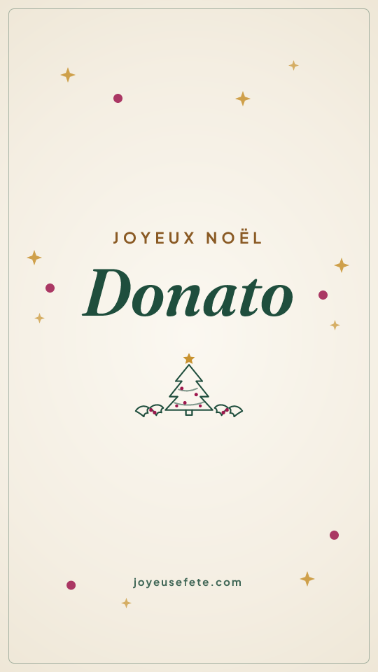 Image « Joyeux Noël Donato » au format story