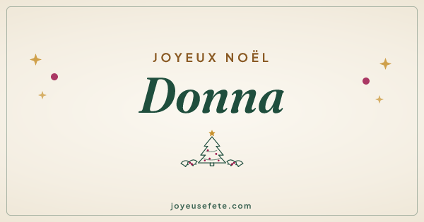 Image « Joyeux Noël Donna » au format large