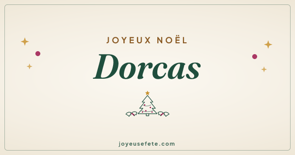 Image « Joyeux Noël Dorcas » au format large