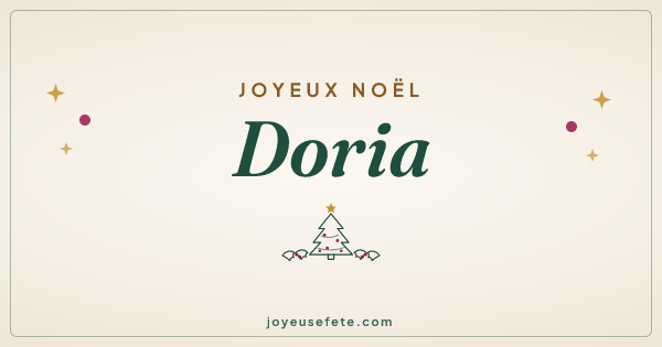 Image « Joyeux Noël Doria » au format large