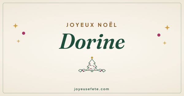 Image « Joyeux Noël Dorine » au format large
