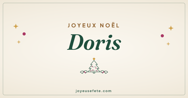 Image « Joyeux Noël Doris » au format large
