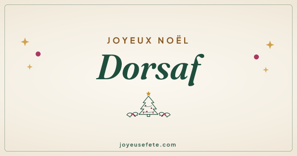 Image « Joyeux Noël Dorsaf » au format large