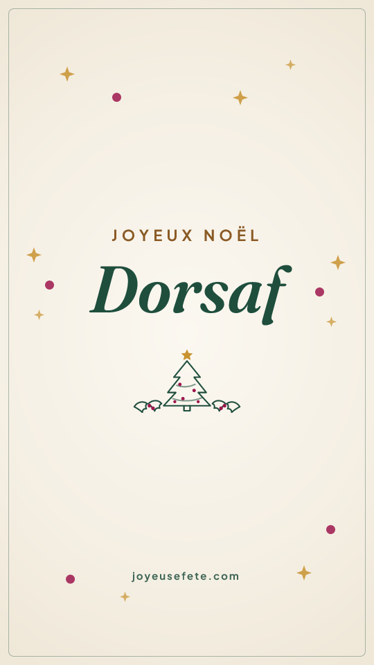 Image « Joyeux Noël Dorsaf » au format story