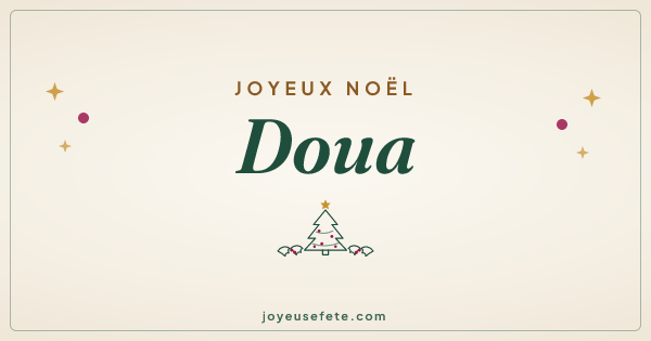 Image « Joyeux Noël Doua » au format large