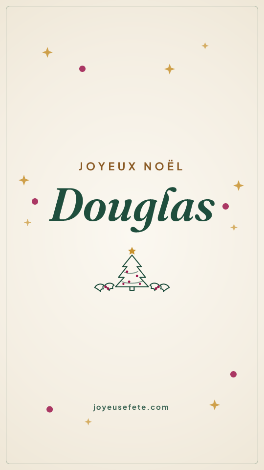 Image « Joyeux Noël Douglas » au format story