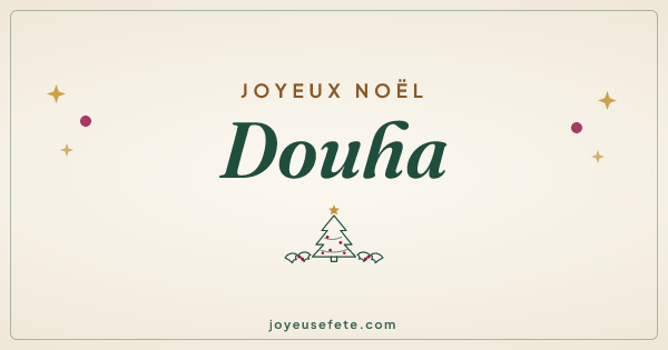 Image « Joyeux Noël Douha » au format large