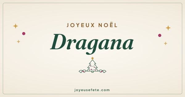 Image « Joyeux Noël Dragana » au format large
