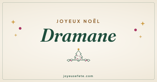 Image « Joyeux Noël Dramane » au format large