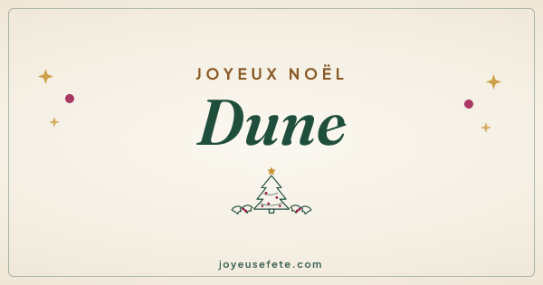 Image « Joyeux Noël Dune » au format large