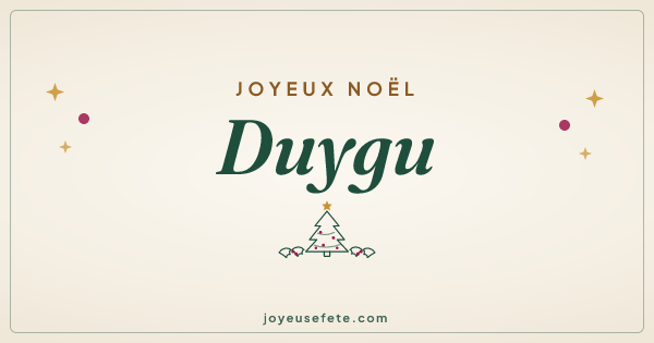 Image « Joyeux Noël Duygu » au format large