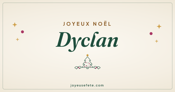 Image « Joyeux Noël Dyclan » au format large