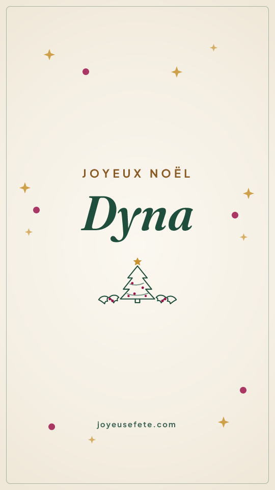 Image « Joyeux Noël Dyna » au format story