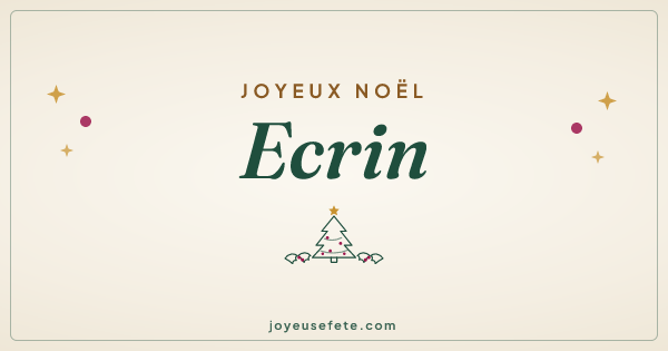 Image « Joyeux Noël Ecrin » au format large