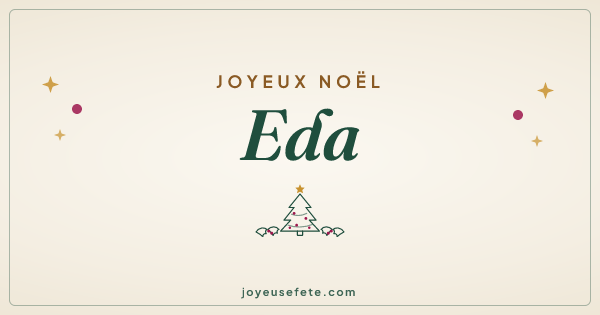 Image « Joyeux Noël Eda » au format large